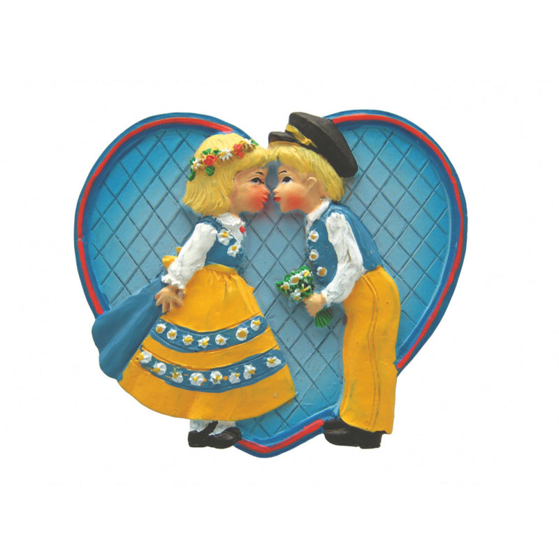 Swedish Kissing Couple Party Favor Kitchen Magnet