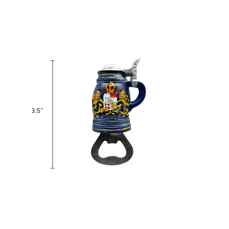 Oktoberfest Magnetic Bottle Opener Bayern Stein