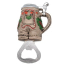 Oktoberfest Magnetic Bottle Opener Lederhosen Stein