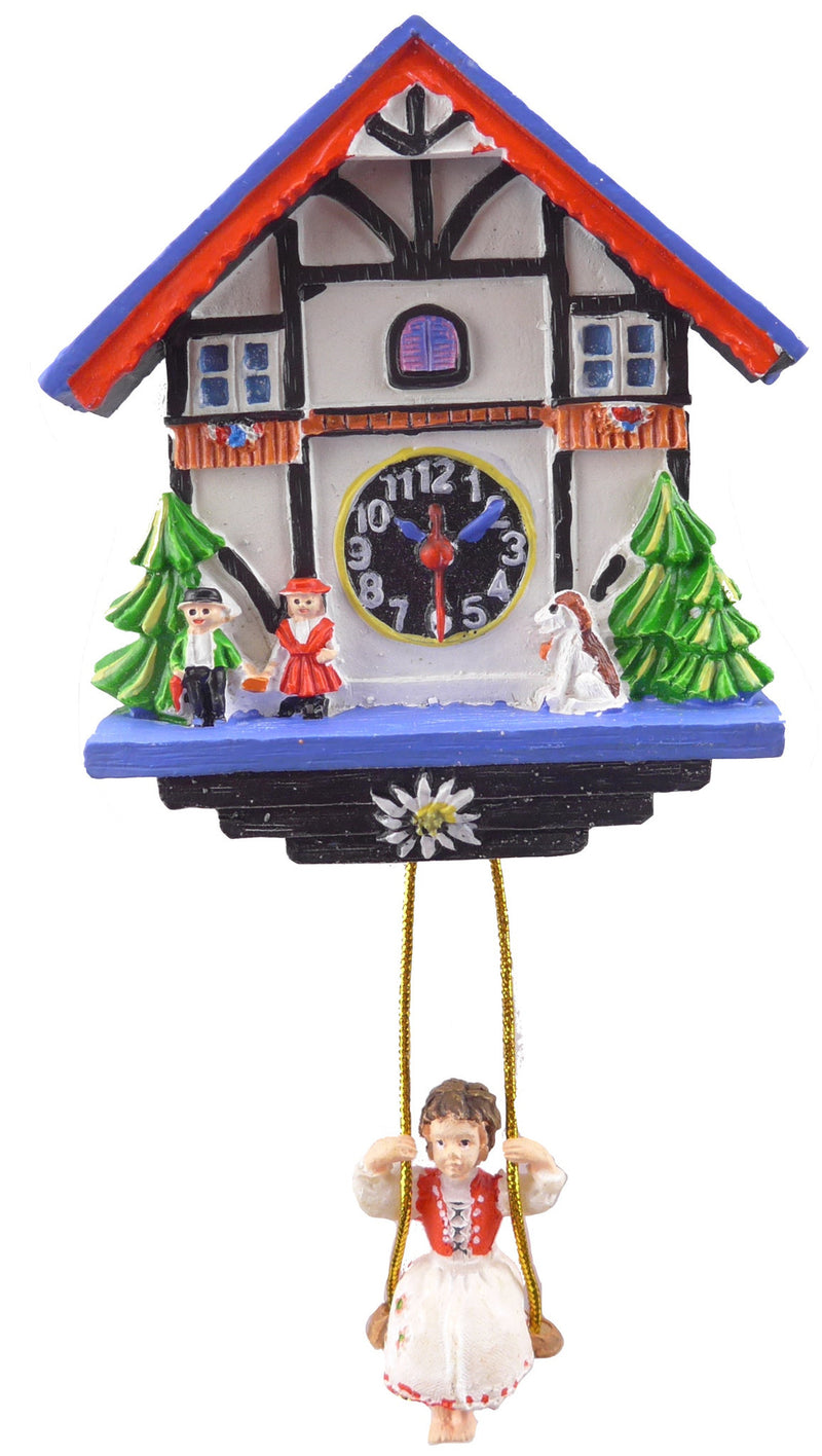 Refrigerator Magnet Alpine Girl Clock - Clocks, Collectibles, CT-520, CT-525, German, Germany, Home & Garden, Kitchen Magnets, Magnet Swing, Magnets-German, Magnets-Refrigerator, PS-Party Favors
