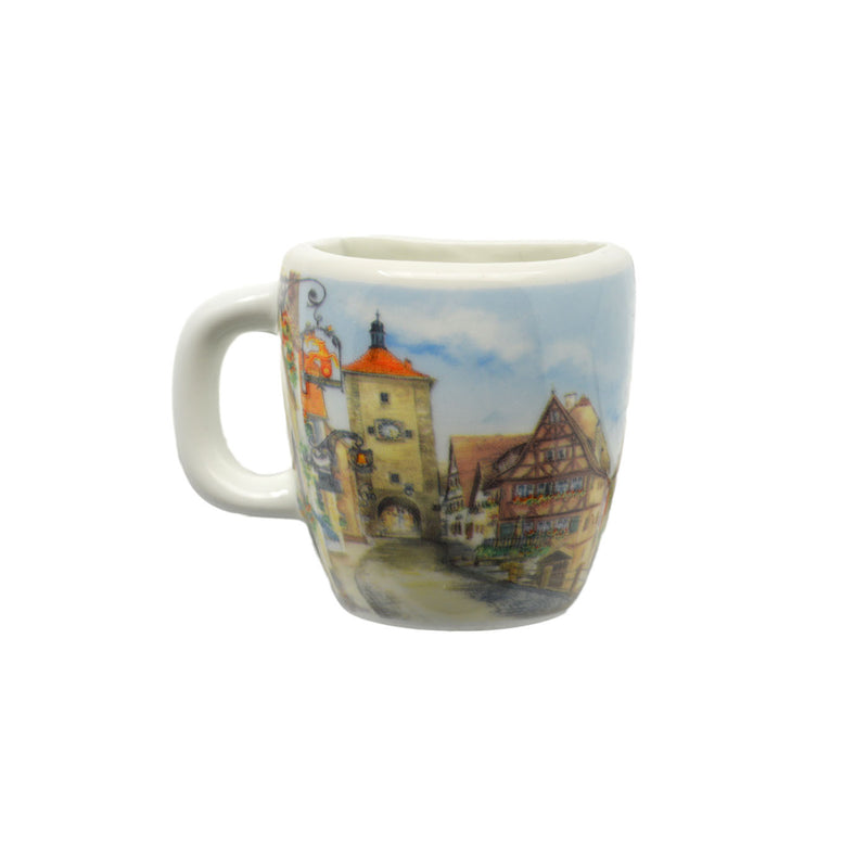 European Village Scene Mug Magnets - Euro Village, German, Magnet Mug, Magnets-Refrigerator, New Products, NP Upload, PS-Party Favors German, Top-GRMN-B, Under $10, Yr-2016