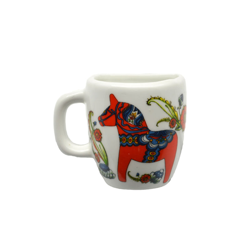 Red Dala Horse Decorative Mug Magnets - Dala Horse, Dala Horse Red, Magnet Mug, Magnets-Refrigerator, New Products, NP Upload, Swedish, Top-SWED-B, Under $10, Yr-2016