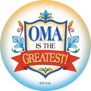 Magnet Button Oma is the Greatest - Collectibles, CT-100, CT-102, Dutch, Festival Buttons, German, Germany, Home & Garden, Kitchen Magnets, Magnets-German, Magnets-Refrigerator, Oma, PS-Party Favors, SY: Oma is the Greatest