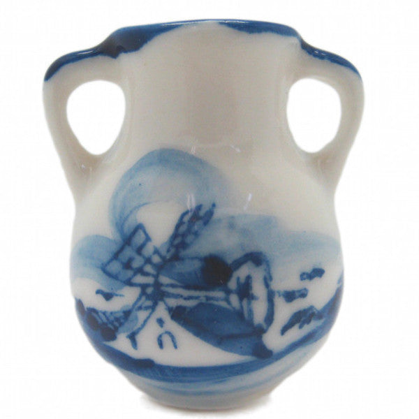 Ceramic Miniature Delft Blue Vase - Collectibles, Dutch, Figurines, General Gift, Home & Garden, Miniatures, Miniatures-Dutch, PS-Party Favors
