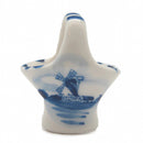 Ceramic Miniature Delft Blue Basket - Baskets, Collectibles, Dutch, Figurines, General Gift, Home & Garden, Miniatures, Miniatures-Dutch, PS-Party Favors