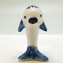 Ceramic Porcelain Delft Blue Dolphin - Animal, Collectibles, Delft Blue, Dutch, Figurines, General Gift, Home & Garden, Miniatures, Miniatures-Dutch, PS-Party Favors - 2