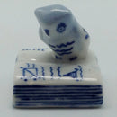 Porcelain Porcelain Delft Blue Owl - Animal, Collectibles, Delft Blue, Dutch, Figurines, General Gift, Home & Garden, Miniatures, Miniatures-Dutch, PS-Party Favors - 2