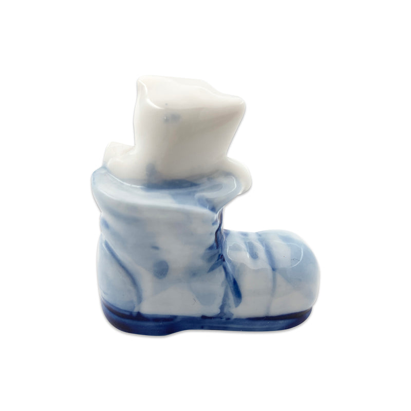 Porcelain Porcelain Delft Cat In Boot