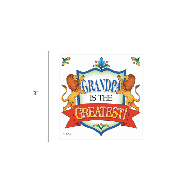 "Grandpa is the Greatest" Collectible Magnet Tile
