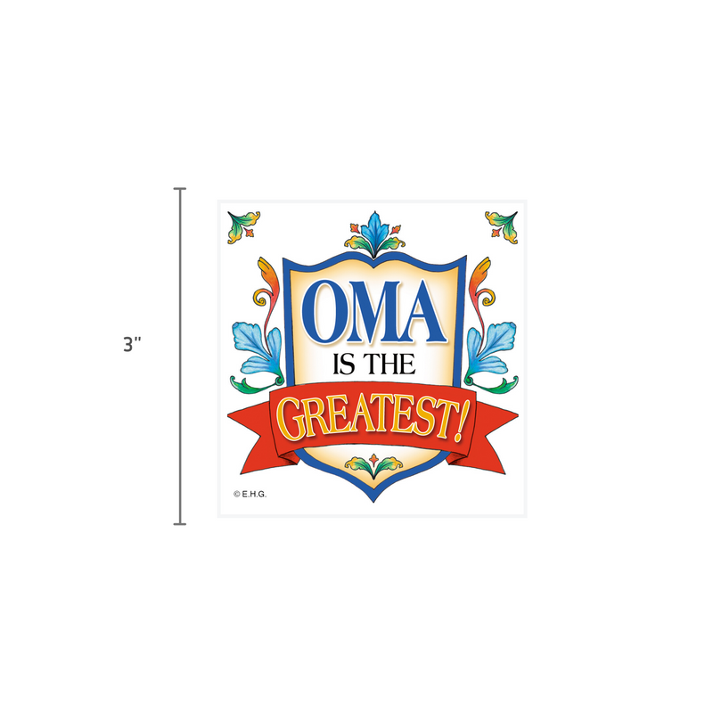 German Oma Magnetic Gift Tile