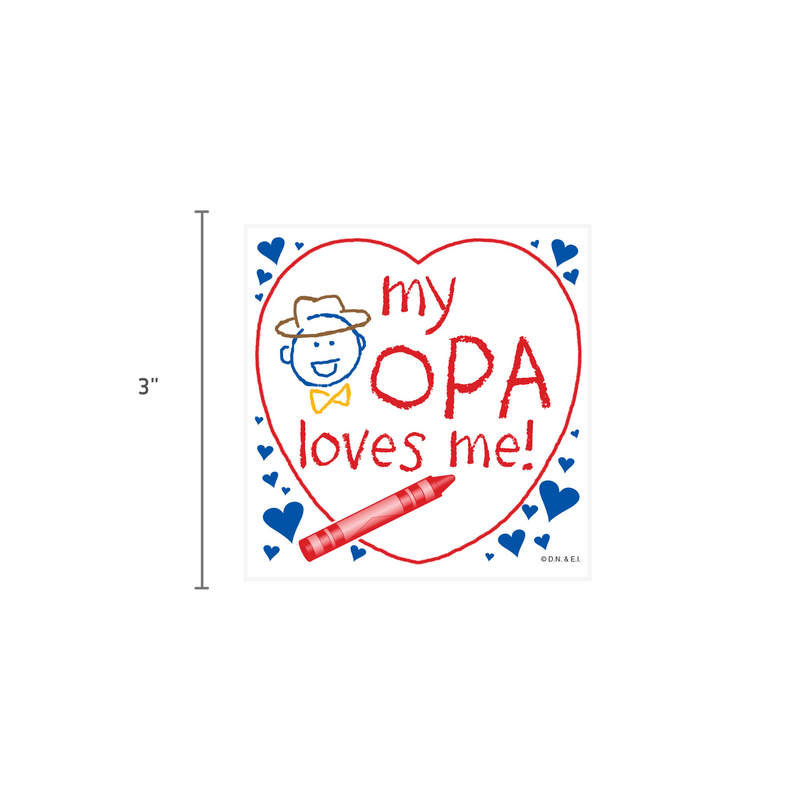 German Magnet "My Opa Loves Me"