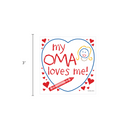 German Magnet "My Oma Loves Me"