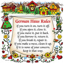 German Gift Idea Magnet German Haus Rules