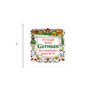 German Gift Idea Magnet Tough Being German