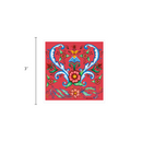 Tile Magnet Hearts & Rosemaling