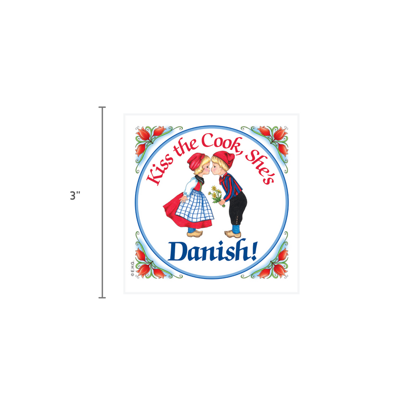 Danish Shop Magnet Tile Kiss Danish Cook