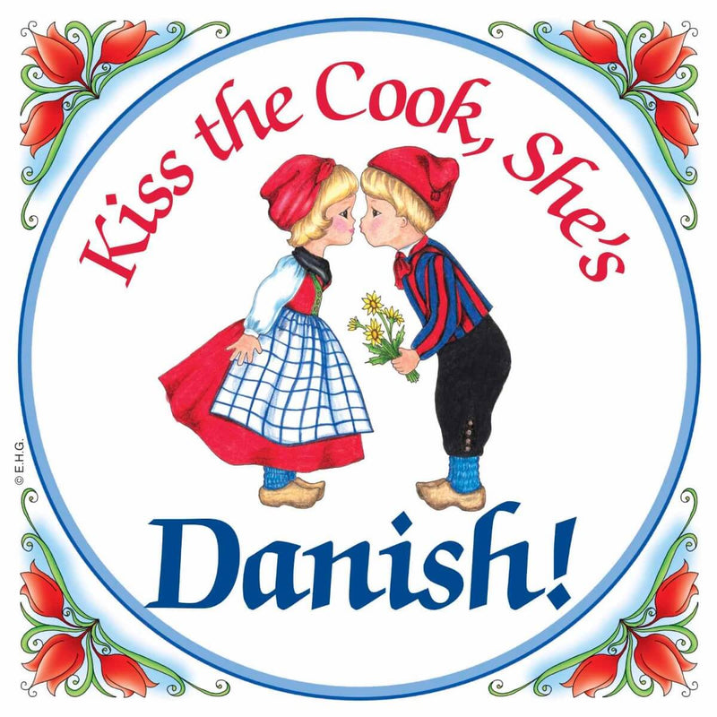 Danish Shop Magnet Tile Kiss Danish Cook
