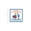 Finnish Souvenirs Magnet Tile: Kiss Cook