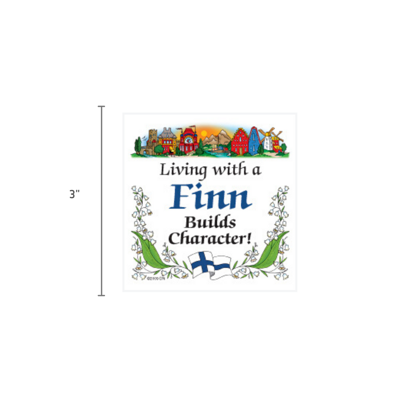 Finnish Souvenirs Magnetic Tile Living With A Finn
