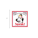 Norwegian Gift Magnet Tile Happiness Married To Norsk