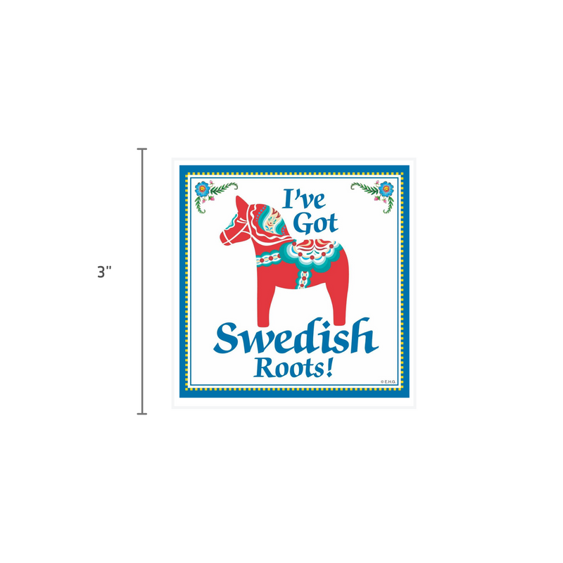 Swedish Souvenirs Magnet Tile Swedish Roots