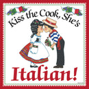  inchesKiss Italian Cook inches Italian Gift For Women Refrigerator Magnet - Below $10, Collectibles, CT-225, Home & Garden, Italian, Kissing Couple, Kitchen Magnets, Magnet Tiles, Magnet Tiles-Italian, Magnets-Refrigerator, PS-Party Favors, SY: Kiss Cook-Italian, Wife