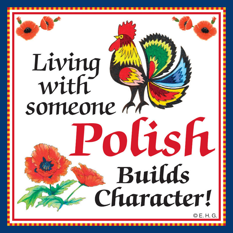 Tile Magnet Polish Character - Below $10, Collectibles, CT-245, Home & Garden, Kitchen Magnets, Magnet Tiles, Magnet Tiles-Polish, Magnets-Polish, Magnets-Refrigerator, Polish, PS-Party Favors, SY: Living with a Pole