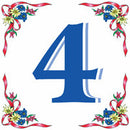 German House Number Tiles - Decorations, General Gift, German, Germany, Home & Garden, Number, Tiles-House Numbers - 2 - 3 - 4