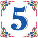 German House Number Tiles - Decorations, General Gift, German, Germany, Home & Garden, Number, Tiles-House Numbers - 2 - 3 - 4 - 5