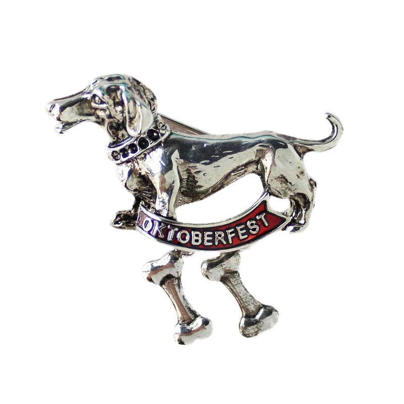 Oktoberfest German Hat Pin Metal Dachshund Dog Oktoberfest Banner