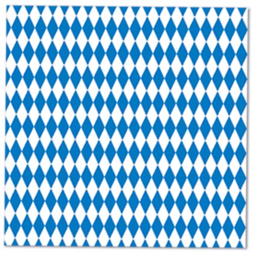 Bavarian Pattern Oktoberfest Decorations: Luncheon Napkins - Bavarian Blue White Checkers, Bayern, German, Germany, Oktoberfest, PS- Oktoberfest Decorations, PS- Oktoberfest Essentials-All OKT Items, PS- Oktoberfest Table Decor, Tableware,