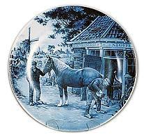 Collectors Plate Blacksmith Blue