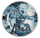 Collectors Plate Clogmaker Blue