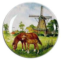 Collectible Color Plate Horse and Colt