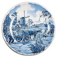 Collectible Plate Dutch Milkman Blue