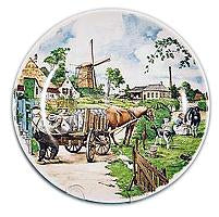 Collectors Plate Dutch Milkman Color