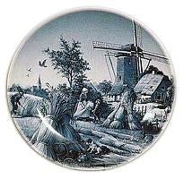 Collectors Plate Summer Scene Blue