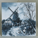 Four Seasons Fall Collectible Delft Tile - Below $10, Collectibles, CT-210, Decorations, Dutch, Home & Garden, Tiles-Scenic, Van Hunnik, Windmills