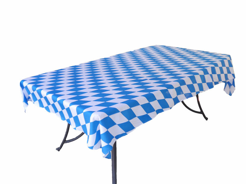 Plastic Oktoberfest Table Cover 54in. x 108in. Pkg/1 - Collectibles, German, Home & Garden, Oktoberfest, PS- Oktoberfest Decorations, PS- Oktoberfest Essentials-All OKT Items, PS- Oktoberfest Table Decor, Tablecloths, TableMate, Tableware
