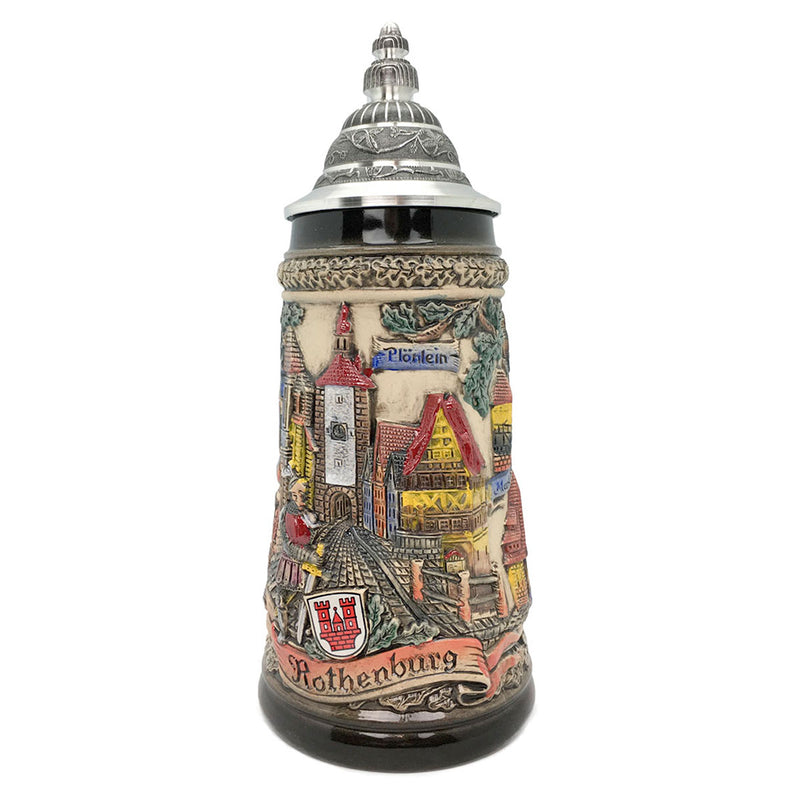 Rothenburg Panorama .9L Zoller & Born Authentic Beer Stein