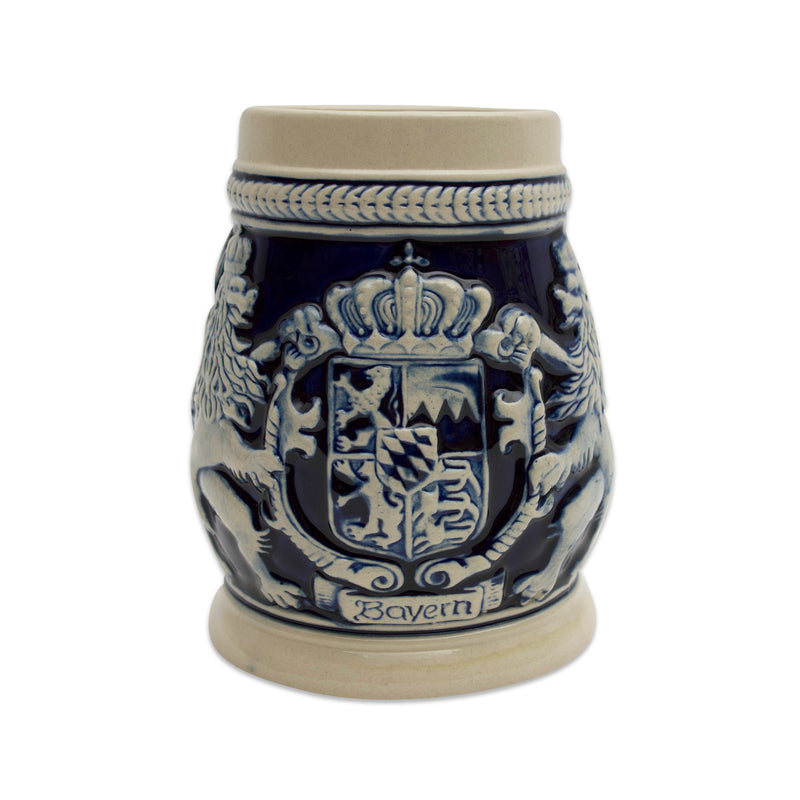 Bayern Coat of Arms Cobalt Blue German Beer Stein