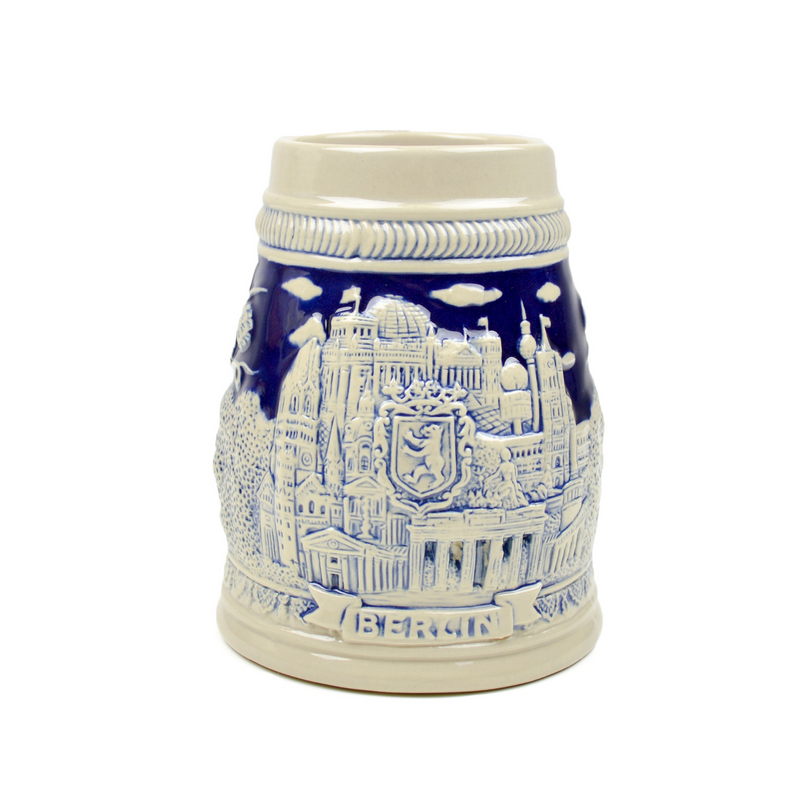 Cobalt Blue Landmarks of Berlin .8L German Beer Stein