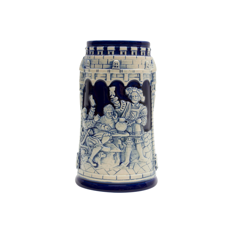 Castle Festivity Cobalt Blue German Beer Stein