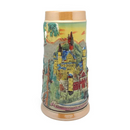 Ludwig's Castle Mountain Scene Engraved German Beer Stein