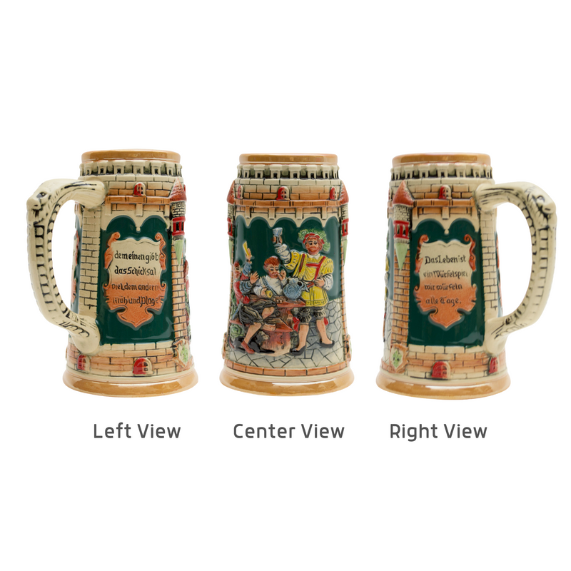 Castle Festival Engraved German Beer Stein