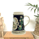 Scenic Bavarian Castle Engraved German Beer Stein