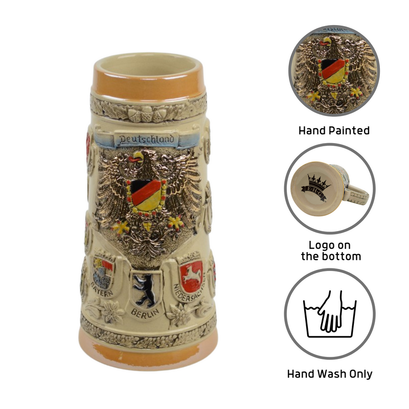 Germany Coat of Arms Ceramic Beer Stein