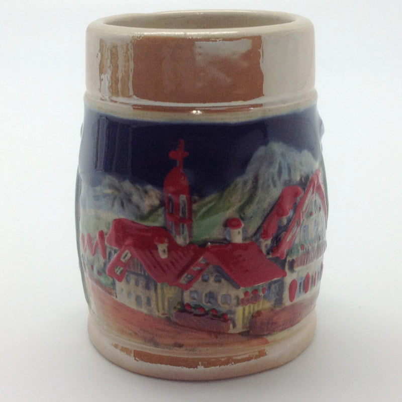 Alpine Village Engraved Beer Stein Shot Glass - Alcohol, Barware, Ceramics, Collectibles, Drinkware, German, Germany, Home & Garden, Multi-Color, PS- Oktoberfest Party Favors, PS-Party Favors, Shot Glasses, Shots-Ceramic, Tableware, Top-GRMN-B - 2