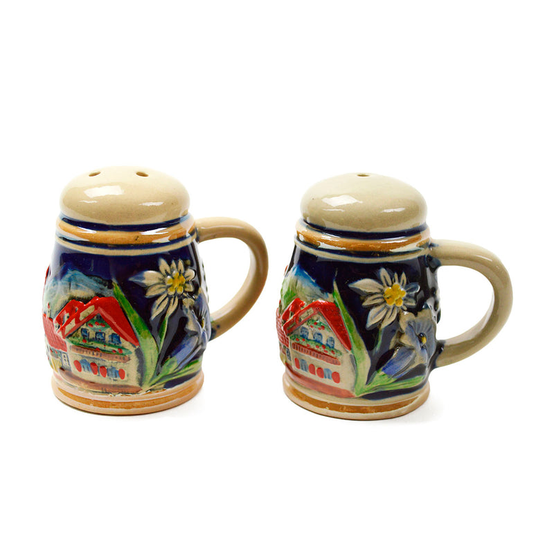 Alpine Village Engraved Beer Stein Salt & Pepper Set