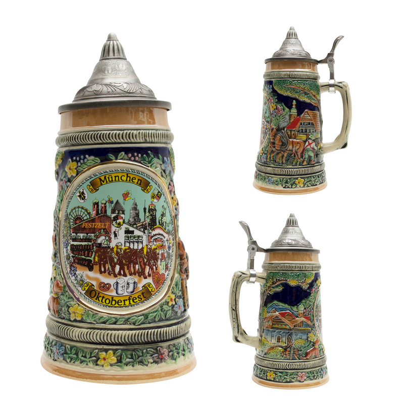 oktoberfest beer stein size, best german beer steins,